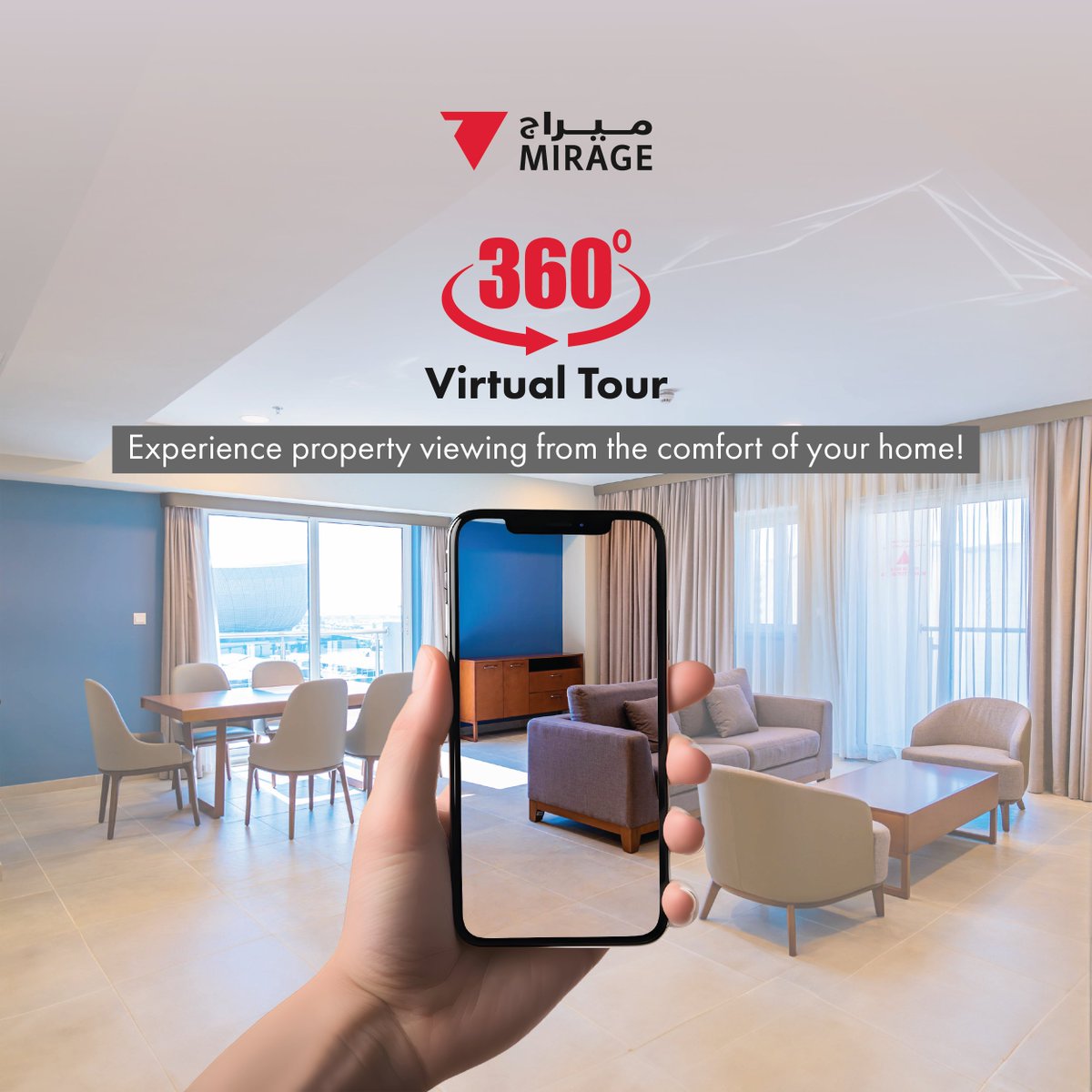 MirageProperty's tweet photo. Explore properties like never before with our 360-degree virtual tour feature, right on our website. Enjoy the convenience of viewing homes from the comfort of your own space. Visit our website now and explore this amazing feature. 

#mirageproperty #realestate #propertyfinder https://t.co/rDa7iTdn4O