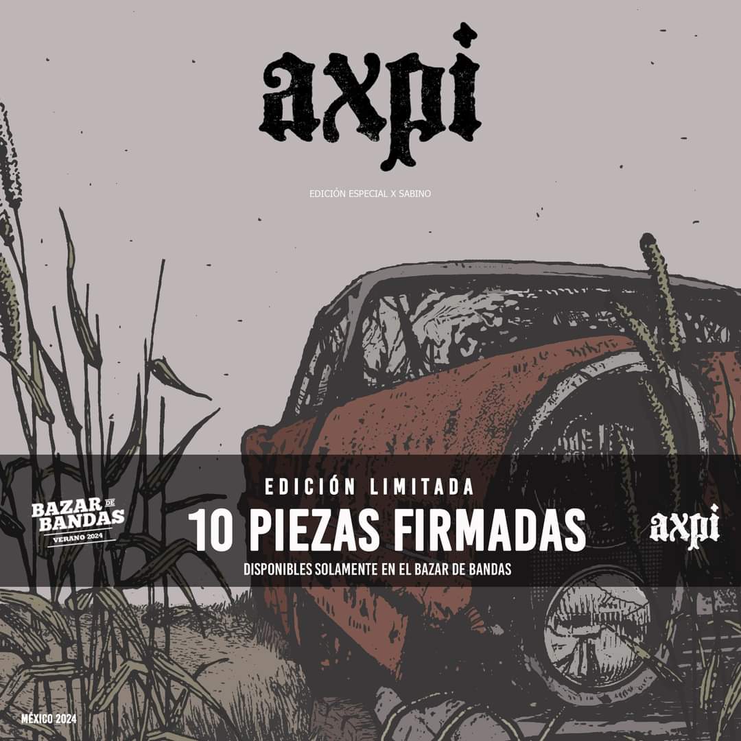 axpirocks's tweet photo. Amig@s! Nuestro carnal #AndresSabino nos hizo este chingonsísimo Print Edición Limitada inspirado en nuestro álbum #ATBWOG 🤘🤩🤘 Podrán adquirirlo en el #BazarDeBandas el próximo Domingo 18 de Agosto 11am - 6pm Parque Bicentenario Limitado a 10 piezas firmadas por los #AXPI https://t.co/ubp1u1usvo