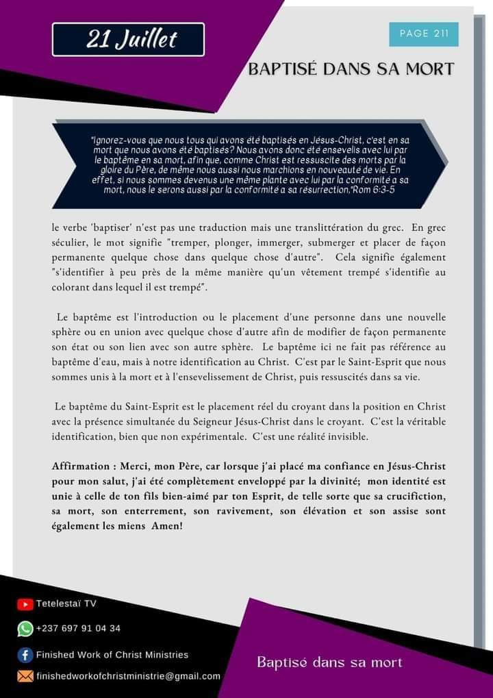 DrMangwang's tweet photo. COMPRENDRE L'IDENTIFICATION AVEC LE CHRIST. C'EST PAR LE SAINT-ESPRIT QUE NOUS SOMMES UNIS À LA MORT ET À L'ENSEVELISSEMENT DU CHRIST, PUIS RESSUSCITÉS DANS SA VIE. 
#ChristLogique 
#drdésirémangwang 
#Aphorizo2024 https://t.co/vXPbIU97hD