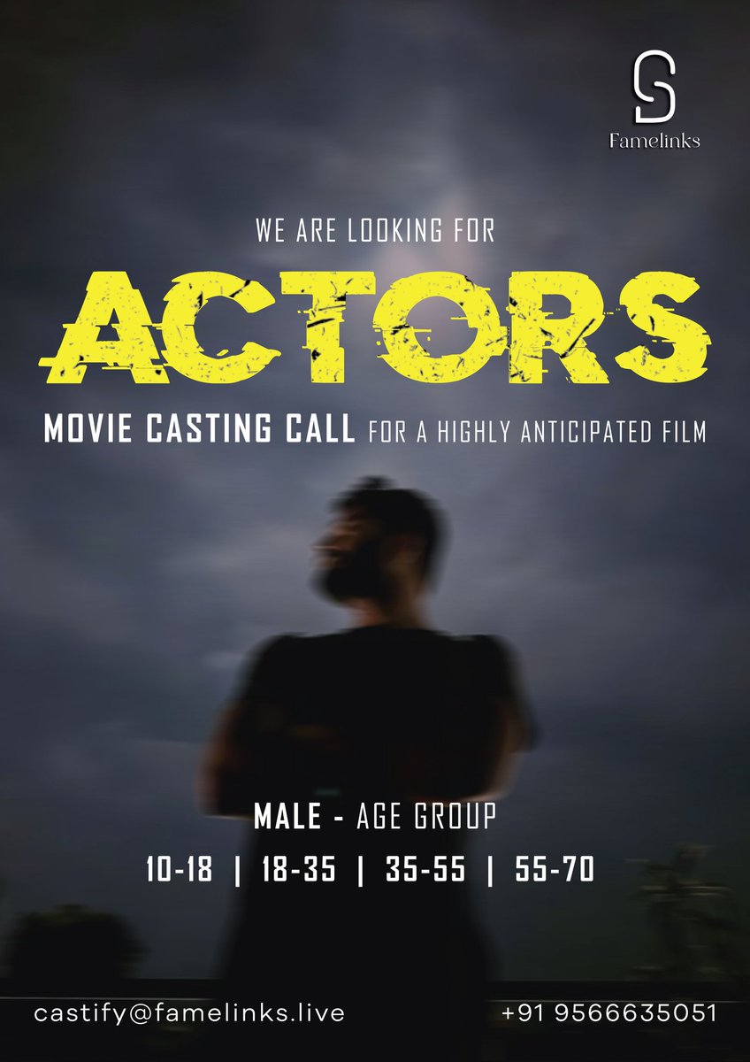 Dirvijaygokul's tweet photo. Casting call for a highly anticipated film, use this opportunity friends, auditions going on!
#FameLinks https://t.co/MRPqrybi0Q