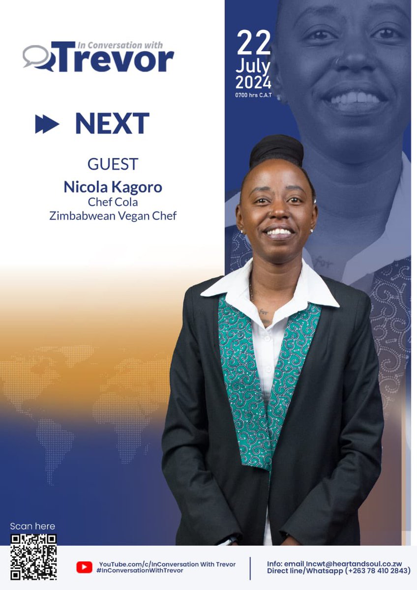 TrevorNcube's tweet photo. Nicola Kagoro, @chef_cola , is the next @ConvoWithTrevor guest. Nicola will soon be partnering with British Celebrity Chef and Restaurateur, Gordon Ramsay and Amazon Prime to produce a docuseries. Subscribe to https://t.co/w040RJJAWO for this quality episode and more. #icwt24 https://t.co/4yLyPgfa0N