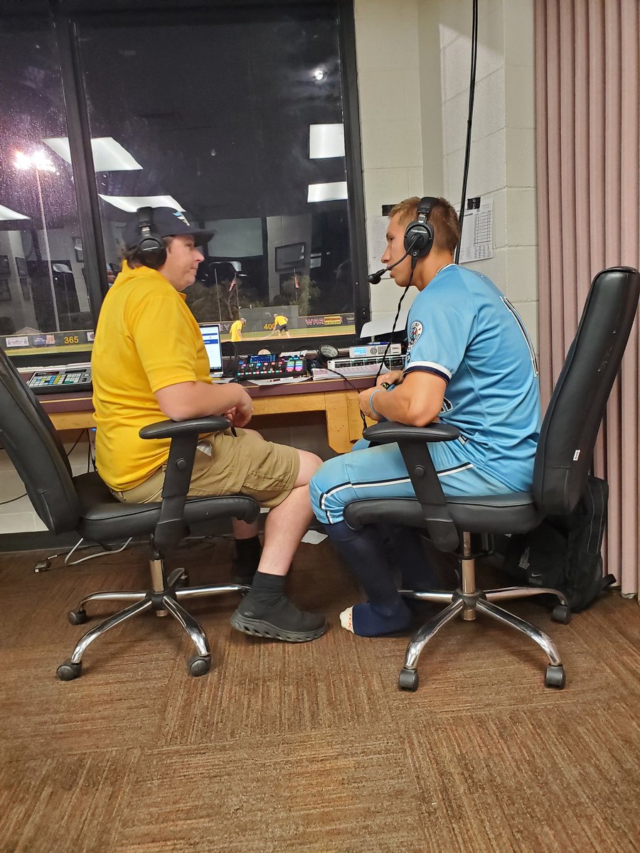 _CalebGalvan's tweet photo. Thank you to @Will_Magids and @garritano_tyler on their time with me for postgame! It was their last game in Flying Bison uniform this summer. I just want to say, thank yall for coming to Abilene and believing in the Bison! We appreciate the work you guys put in this summer!!! https://t.co/L6Gr0tWebK