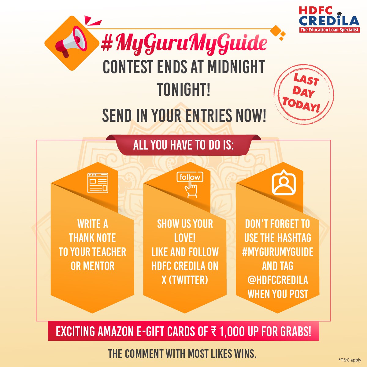 CredilaFinserv's tweet photo. Keep watching this space - could you be our contest winner?
*T&C apply https://t.co/Ivrseh4R5m
#HDFCCredila #MyGuruMyGuide #GuruPurnimaContest #HDFCCredilaContest #GuruPurnima #GuruPurnima2024 #GuruPurnimaContest2024 #GuruPurnimaspecial #HappyGuruPurnima #Contest #Comment #ContestAlert #ContestTime #GiveAway #GiveAwayAlert #Contest2024 #ContestGiveAway #GiveawayContest #CommentContest #StayTuned #Participate #Win #AmazonVoucher #FreeGiveaway