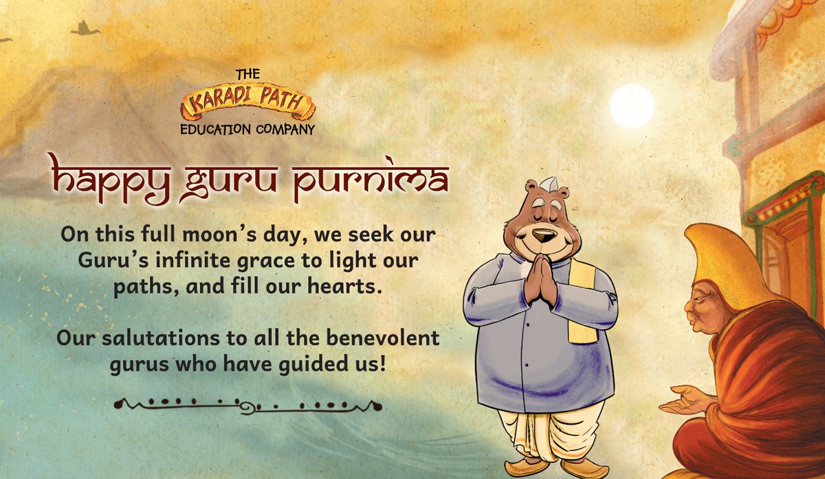 Dear Teachers and Gurus, we offer you our deep respect today for showing the path and transforming the lives of generations of children. Happy Guru Purnima!