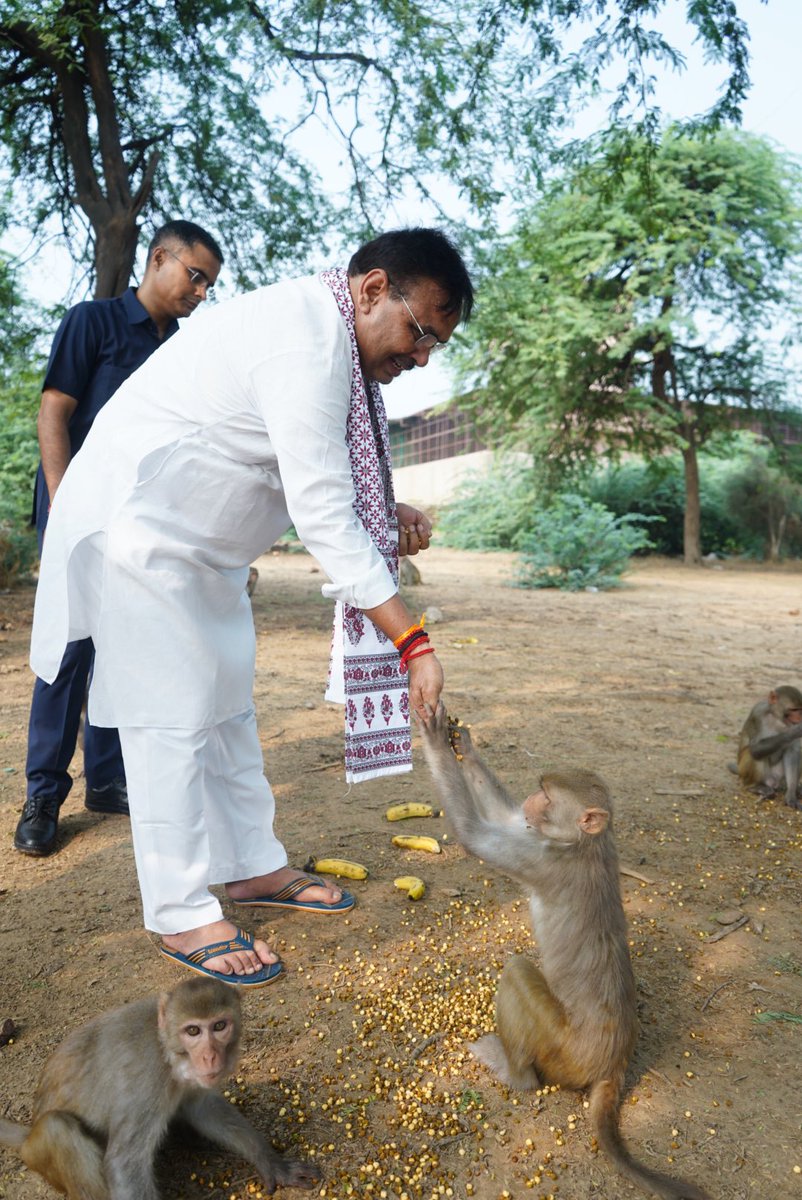 आज गुरु पूर्णिमा के शुभ अवसर पर पूंछरी का लौठा में वानरों को केले व चने खिलाये।

मेरी प्रार्थना है कि 'अष्ट सिद्धि नौ निधि के दाता' पवन पुत्र श्री हनुमान जी महाराज की कृपा राजस्थान परिवार पर सदैव बनी रहे, सभी के जीवन में सुख, समृद्धि एवं आरोग्यता का वास हो।

#आपणो_अग्रणी_राजस्थान