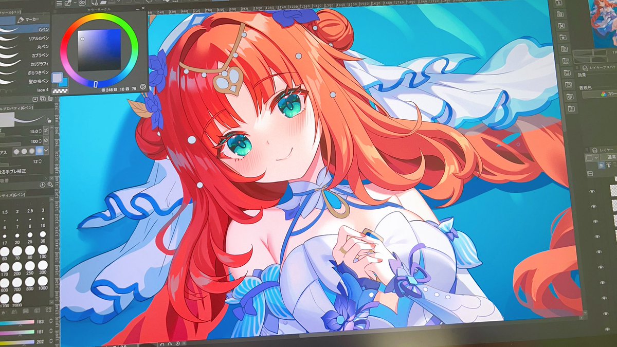 kumokoneko's tweet photo. #Nilou #原神
ニィロウちゃん新衣装と髪型可愛すぎ！
描き途中｡ﾟ(ﾟ´ω`ﾟ)ﾟ｡ https://t.co/5eYNrelRZ5