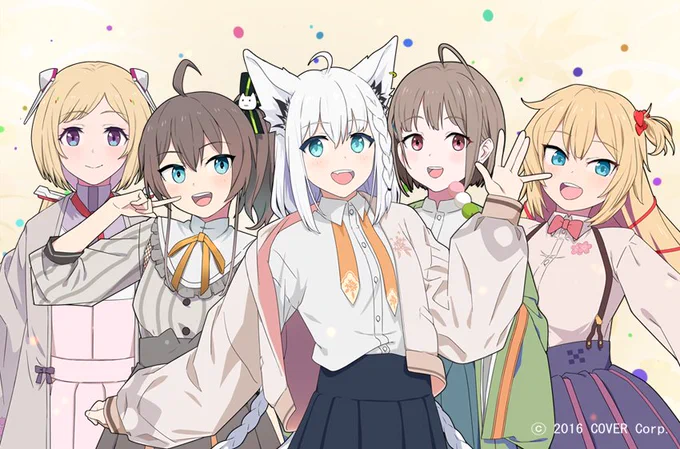ホロライブプロダクション公式()さんの#京まふホロライブにて記念グッズイラスト描いてますアイテム盛りだくさんぜひイベントページ 