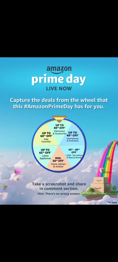 SaiMamta2951's tweet image. #AmazonPrimeDay2024 #DiscoverJoy
#AmazonPrimeDay
@amazonIN