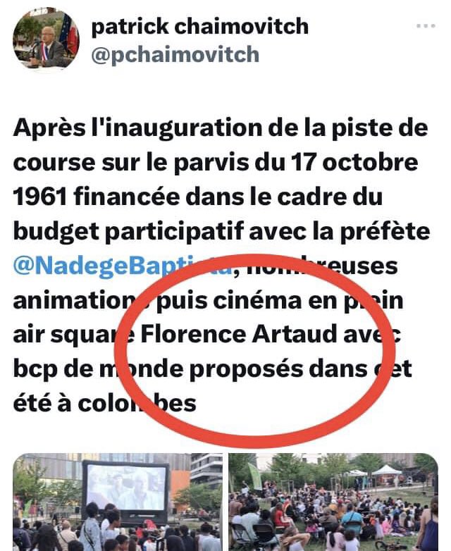 MissileV2's tweet photo. Les élus #NUPES de #Colombes ont un problème avec les femmes 
Arthaud pend son H et Tillion est amputée de son I https://t.co/AvJal6XfIt