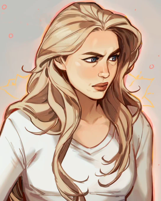 the big swiss audiobook changed me as a person. i drew flavia while i listened turns out jodie comer was cast to play her in the adaptation and i could not be happier 