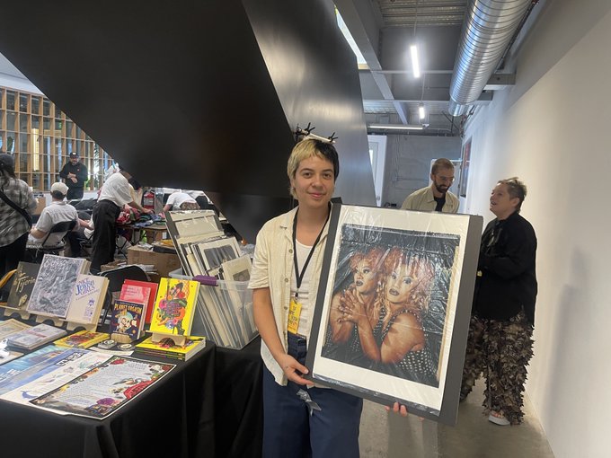 Tomorrow is the last day of the SF Art Book Fair. I"m turning 70 day after tmro, so am letting go of<a href="/tag/sfabf2024"class="tags"><span>#sfabf2024</span></a>