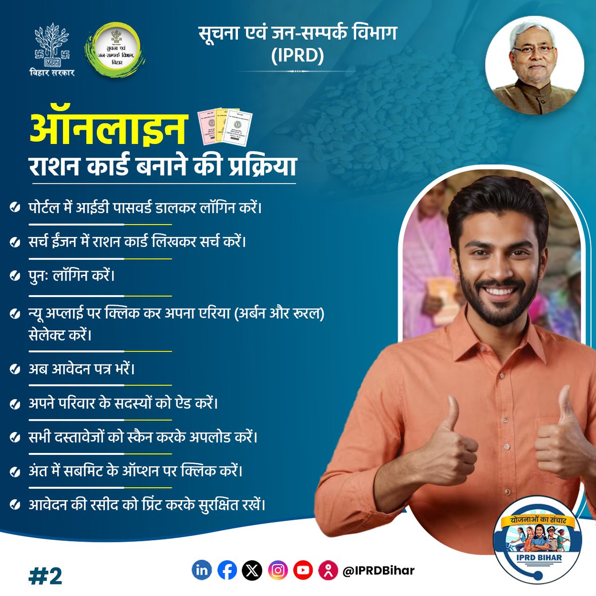 IPRDBihar's tweet photo. ऑनलाइन राशन कार्ड बनाने की प्रक्रिया l
@food_bihar
@LeshiSingh
@saravanakr_n
#Rashancard
#Rationcardonline
#Rationcarddownload https://t.co/Rm65vtgLxv