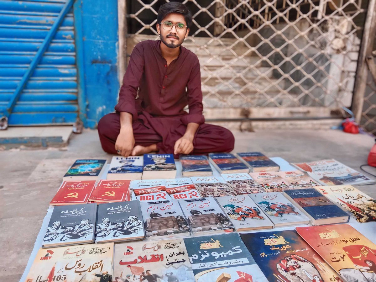 MarxistParvez's tweet photo. Freedom in capitalist society always remains about the same as it was in ancient Greek republics: Freedom for slave owners.

Lenin

Communist Book Stall Regal Chowk 
#communism 
#communistarecoming 
#RCI
#karachi https://t.co/vJa8aBCtmw