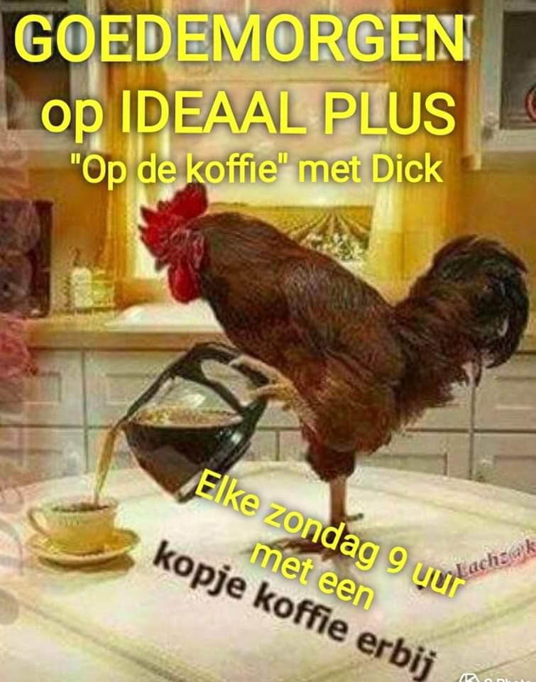 dickklg's tweet photo. GOEDEMORGEN...
Vanaf 9 uur zijn we er weer op Ideaal PLUS met koffie en lekkere muziek van oud tot nieuw.
Een verzoekje aanvragen kan al de hele week via de mail naar studio@radioideaal.nl of via de  app naar 0575-556560.
Luister gezellig mee via https://t.co/ovGKw6Pnb4 https://t.co/eLMuRv60yT