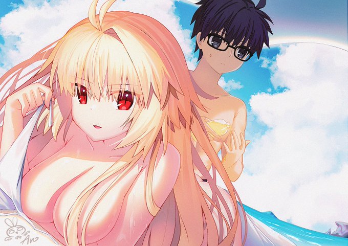 海辺で
#アルクェイド 
#月姫 