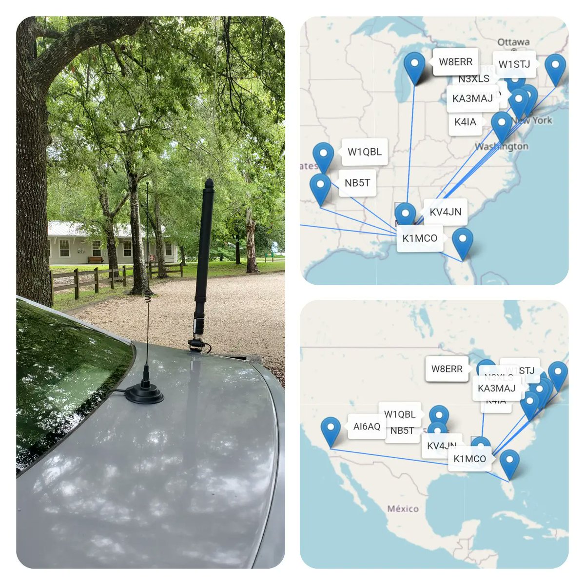 AJoyfulHam's tweet photo. It's Support Your Parks weekend! Make some contacts as a hunter & get out & activate, too, to earn both endorsements! 😊 #QSOmap #HAMRS #POTAlife #POTA #ParksOnTheAir #AmateurRadio #hamradio #HAMlife #QSO #QSOs #supportyourparksweekend #US3608 #ATAS120 #SupportYourParks https://t.co/W5gXppbijV