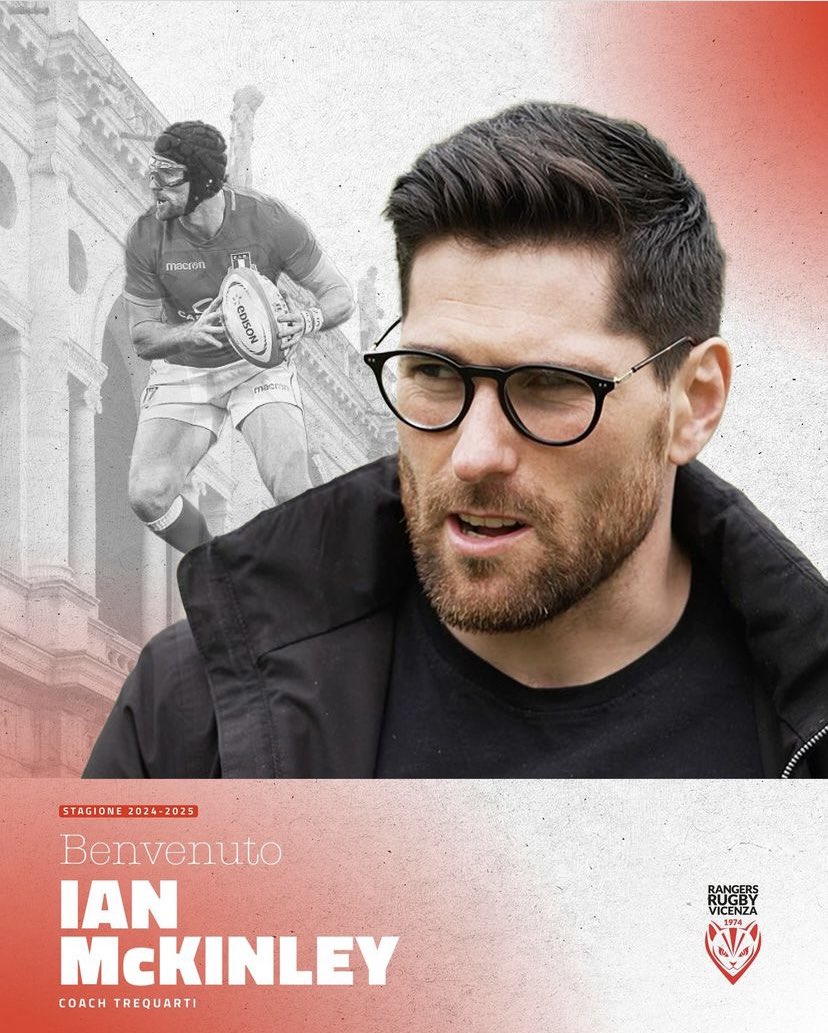 Sono felice di annunciare che sto tornando in Italia dopo 4 anni via. 
Grazie a Rugby Vicenza per l’opportunità e non vedo l’ora di cominciare questa stagione come coach assistente in Serie A Élite. 

Buon rugby🇮🇹