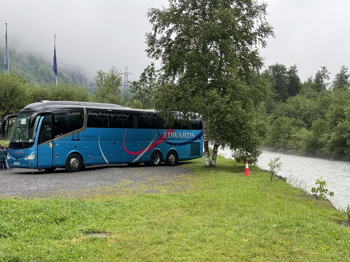 ScoutshwKISC's tweet photo. Morning everyone,

We had rain overnight but it’s brightening this morning. Activities today include, High Ropes, Hike to OeschinenSee Lake, river rafting, Tubing and the International evening.

#KISC24 #ScoutsHW #skillsforlife #InternationalScouting https://t.co/lhEdzd8aHh