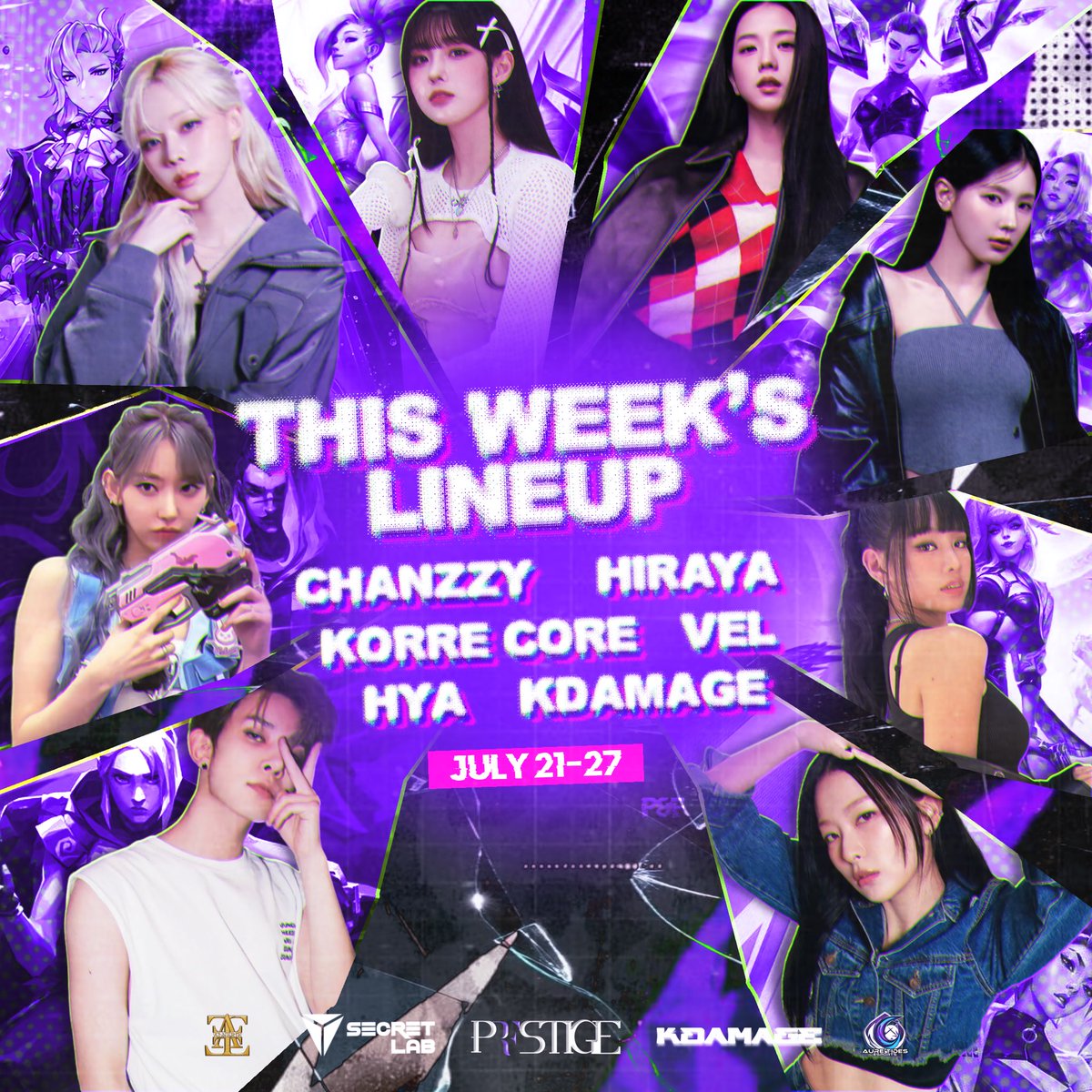 PRESTlGENT's tweet photo. ㅤㅤᅠ
ᅠ
ᅠ
ᅠ
      👾 𝙎𝙏𝘼𝙔 𝙐𝙋𝘿𝘼𝙏𝙀𝘿 𝘼𝙉𝘿 𝘾𝘼𝙏𝘾𝙃 
       𝙏𝙃𝙀𝙈 𝙄𝙉 𝙂𝘼𝙈𝙀 𝙏𝙃𝙄𝙎 𝗝𝘂𝗹𝘆 𝟮𝟭–𝟮𝟳!

       EXCITING LINEUP RIGHT AHEAD
        
       #PRESTIGE_GAMING 
       #CHANZZY #HIRAYA #HYA  
       #KORRE #VEL #KDAMAGE  
ㅤㅤᅠ
ᅠㅤㅤ
ᅠ
ᅠ https://t.co/PKFgfTEfOu