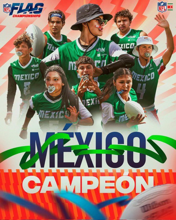 gradatrc's tweet image. ¡De Coahuila para el mundo!
Felicidades a los chicos de Saltillo por este importante logro deportivo. Campeones U14 en el NFL Flag Championships.