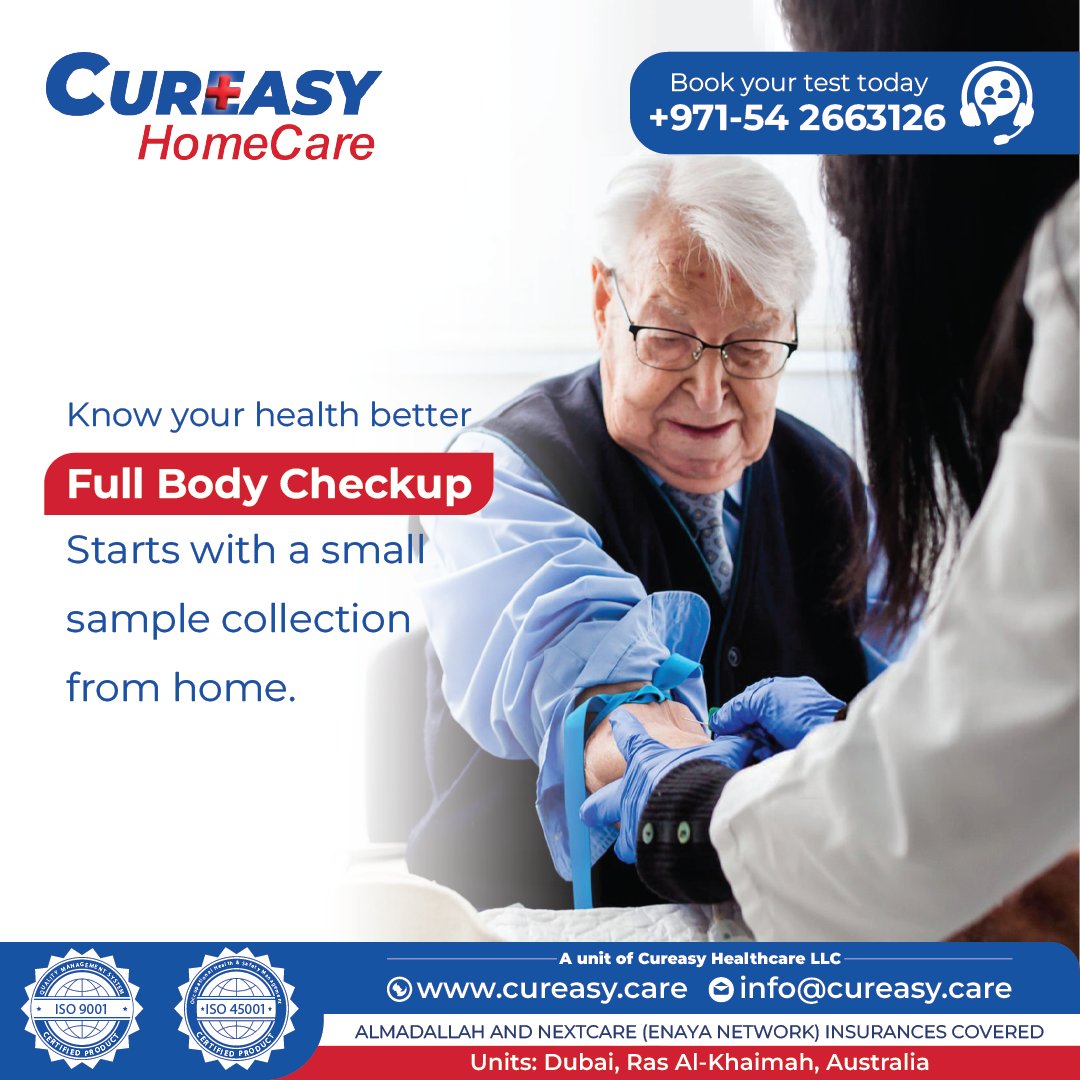 cureasy's tweet photo. Taking care of your health has never been easier! 🏠🩺 Begin your full body check-up with a simple sample collection from the comfort of your home. Our professionals handle everything, ensuring a hassle-free experience. Prioritize your well-being today—book your appointment now! 🌟
.
.
.
.
#FullBodyCheckUp #HomeSampleCollection #HealthStartsAtHome #ConvenientHealthCheck

[full body check-up, home sample collection, convenient health check-up, easy health monitoring, home health services]