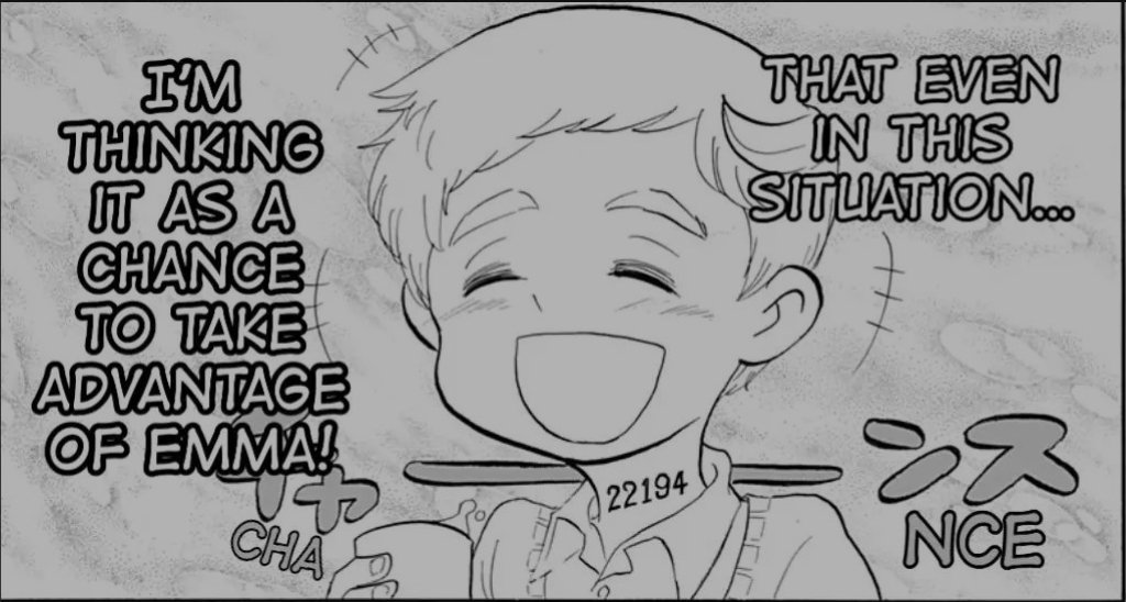 parfaitrine's tweet photo. what were they thinking about when they made oyaku Norman 😭 literally emma's worst nightmare https://t.co/GltTG4wCH1