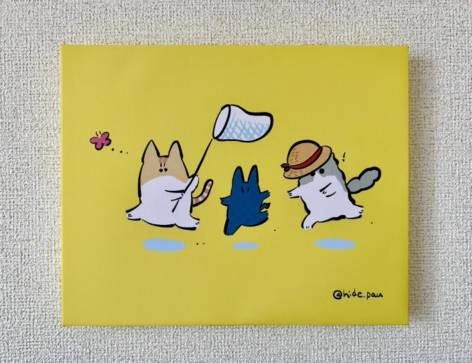 じゃん!キャンバス印刷作ったよー!余分に作ったから近日中にBOOTHで販売します 