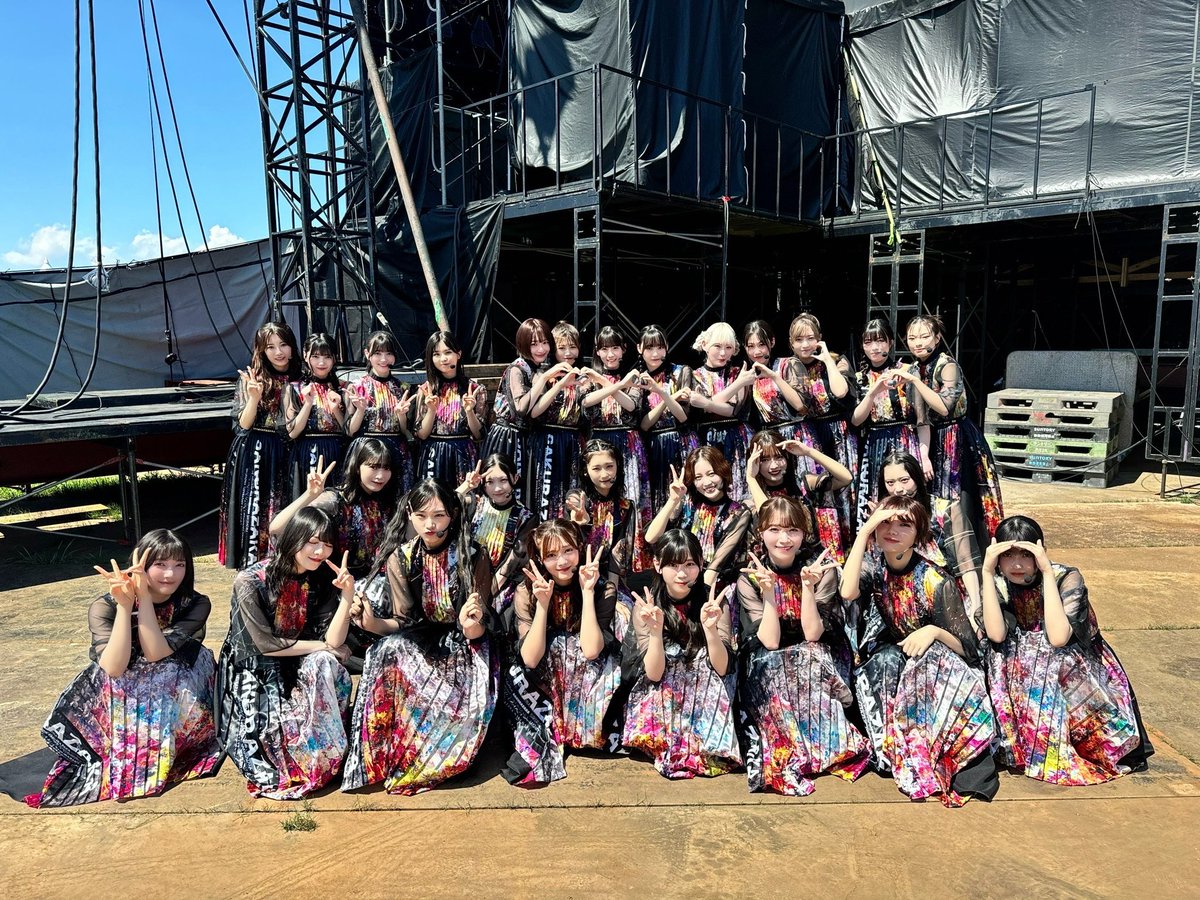 sakurazaka46's tweet photo. 本日7月21日(日)開催
「OSAKA GIGANTIC MUSIC FESTIVAL 2024」に
#櫻坂46 が出演させていただきました！

ご覧いただきありがとうございました🌸

#ジャイガ
https://t.co/aFAMMlb0pm https://t.co/WHn25MGOPv