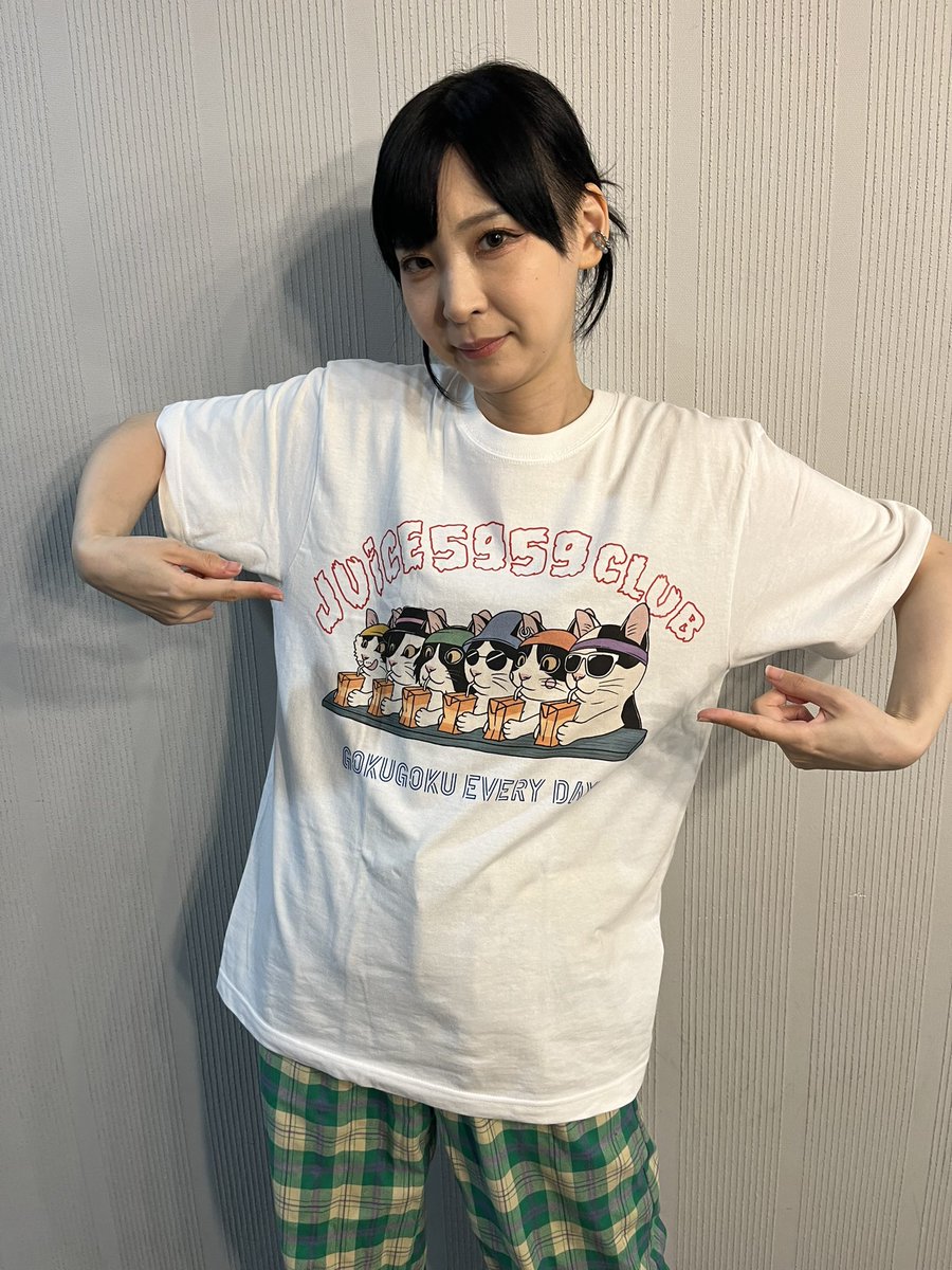 本日発売！ 5959 CATS Tシャツ白 #ごっくんロールフェス #ジュース