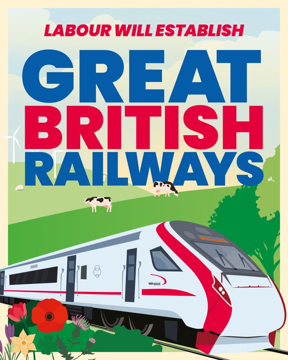 SevenoaksLabour's tweet photo. The people of #Sevenoaks & #Swanley after 14 years will finally have a publicly owned improved better value for money British railway with #GreatBritishRailways.
#LabourDelivering https://t.co/xJQmnDwB23