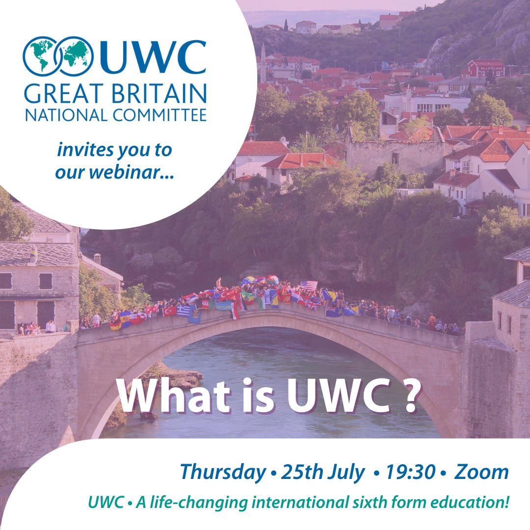 UWCGB's tweet photo. Join us for our first webinar of the application cycle on Thursday!
The first session is an introduction to UWC and life at the 18 colleges. If you have questions about academics or extracurriculars, join us on Thursday at 19.30 on Zoom!
Sign up👇 
https://t.co/EK4M6KIz9m https://t.co/MkCvB8f7pd