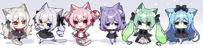 最近だとこんな感じの絵を描くアカウントですねこみみが好きです!!!!!!!!!!!!!!! 