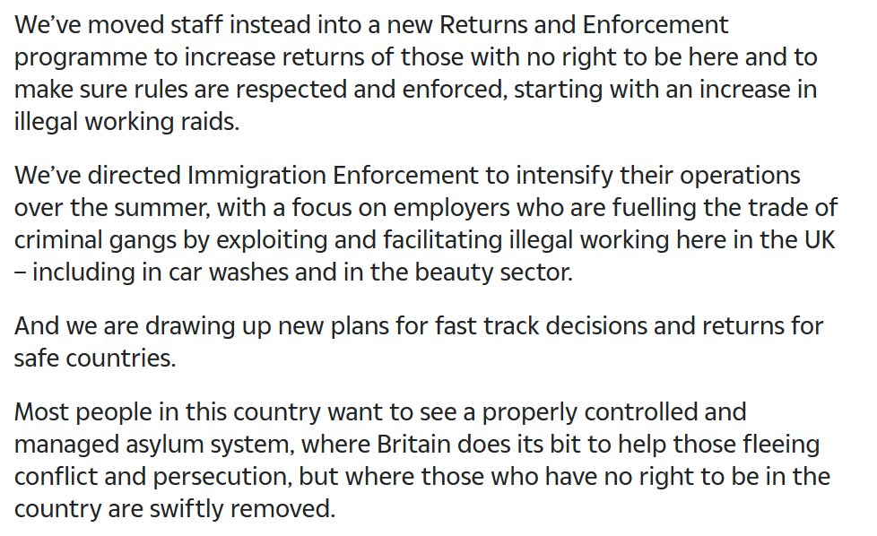 LouCalvey's tweet photo. This was always going to be the more traditional battle we faced under Labour. Not objectively venomous madness like Rwanda, but quiet, efficient, cruelty.
The Tories have bullied people out of the regularised system; closing visa routes, raising fees, closing the asylum system https://t.co/S9GPjQhyR3