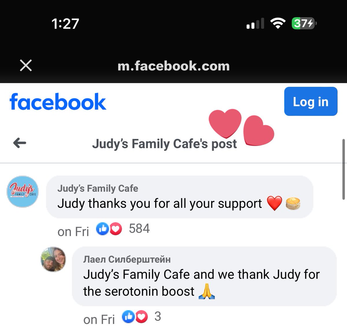 JudysFamilyCafe tweet media