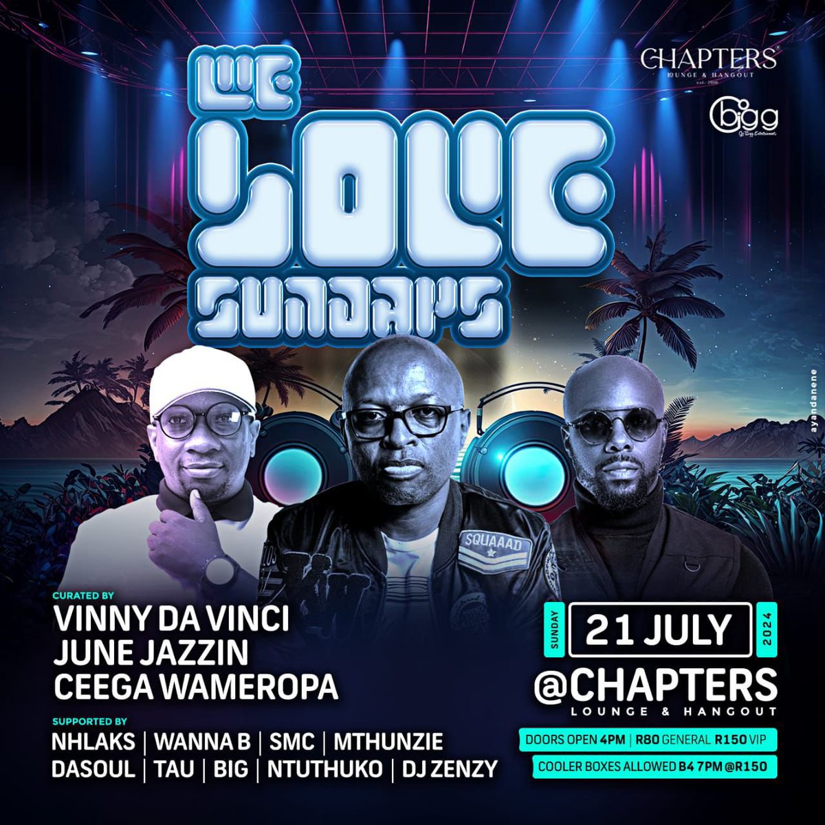 VinnyDaVinci's tweet photo. GIG UPDATE!!!
Sunday 21 July 2024
π20 LIFESTYLE LOUNGE in Dundee KZN ((16h00 - 17h00))
πCHAPTERS LOUNGE & HANGOUT in Ladysmith KZN ((00h00 - 01h00))
#DeepInKZN
#WeLoveHouseMusic https://t.co/jVkWCYWT6R
