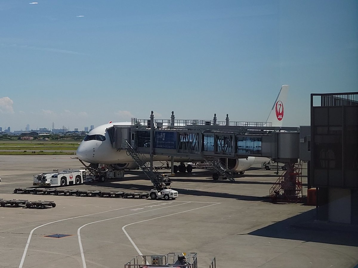 kakashinohito's tweet photo. Japan Airlines JL2087 ITM-OKA A350-900 JA16XJ #Nowboading https://t.co/WFEfkv7Yts