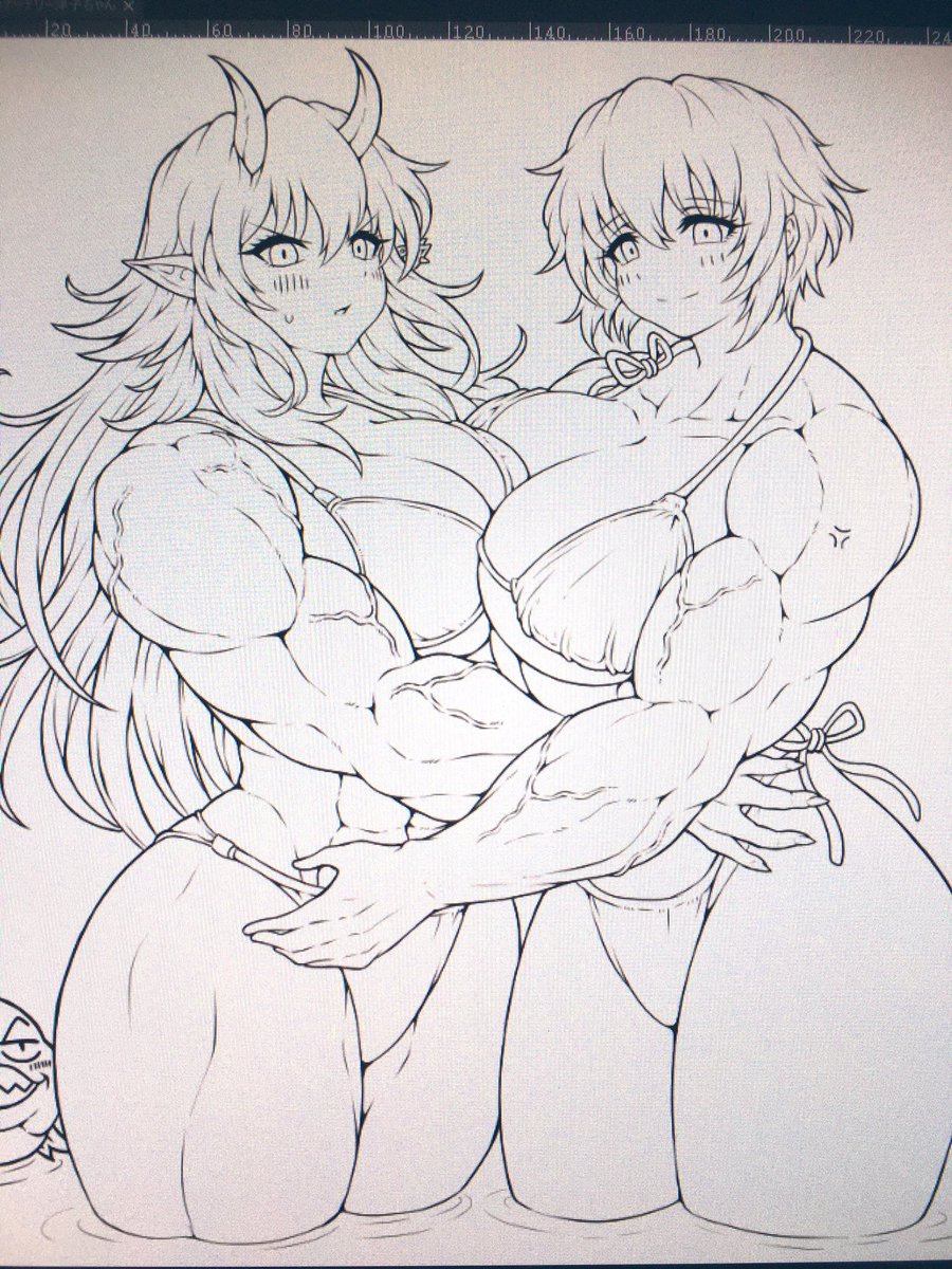 線画出来ました。
よその子さんのお二人なので、良いものに仕上がる様に頑張ります💪 