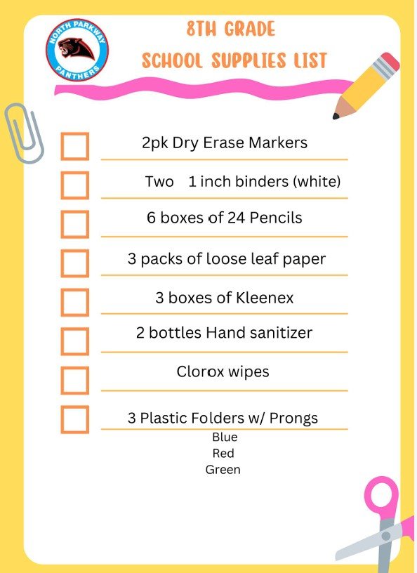 DrShemon's tweet photo. @npmspanthers, have you bought your school supplies yet? Please see the list of supplies needed for each grade. @suptking @JMCSchools @Formersportsguy  @arli https://t.co/dQ4S9YF735
