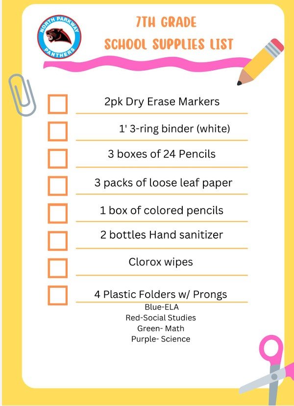 DrShemon's tweet photo. @npmspanthers, have you bought your school supplies yet? Please see the list of supplies needed for each grade. @suptking @JMCSchools @Formersportsguy  @arli https://t.co/dQ4S9YF735