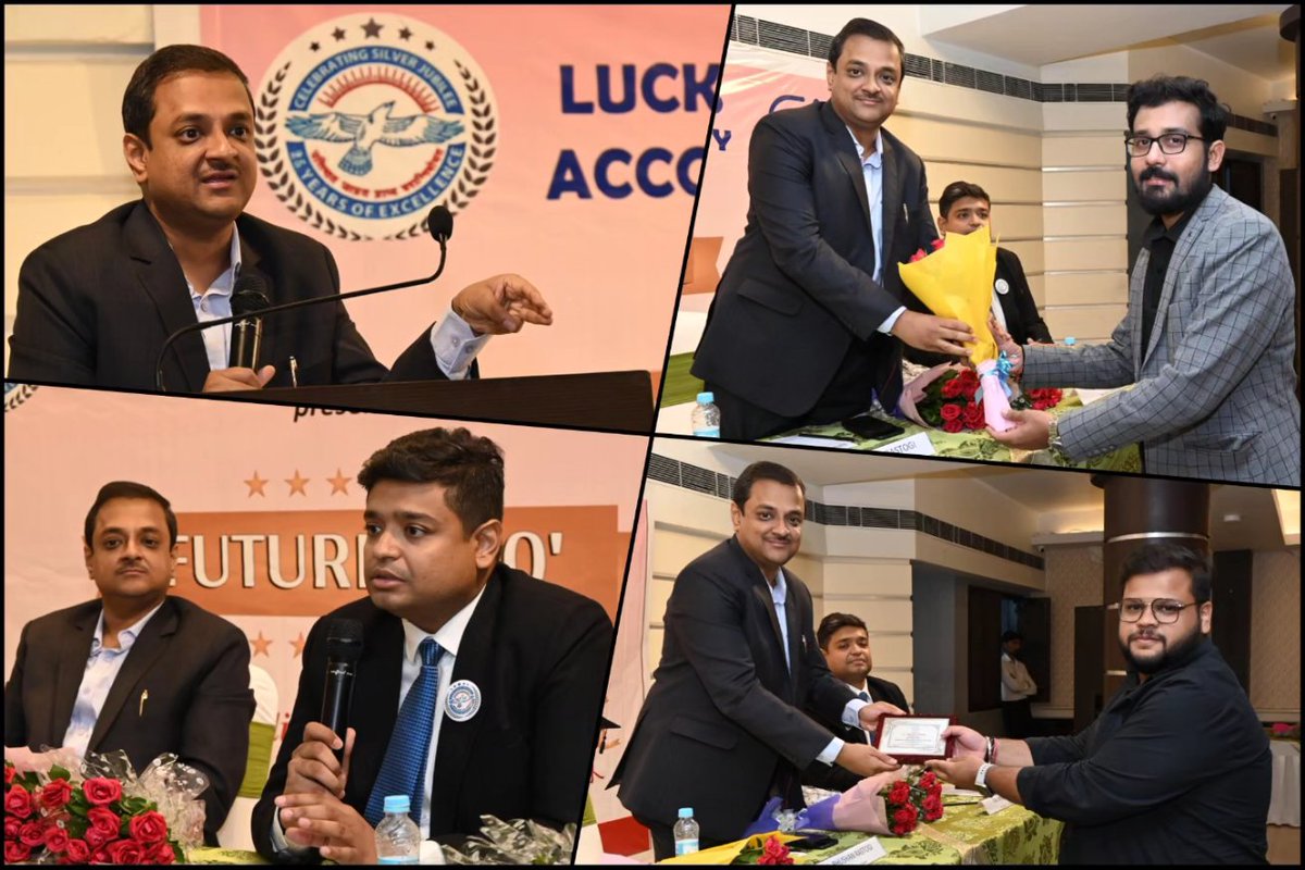 LCAS1998's tweet photo. Glimpses of "2nd Future 360" for Newly Qualified CAs organised by Lucknow Chartered Accountants’ Society at Hotel Myriad, Lucknow.

We extend heartfelt congratulations to all the recently qualified CAs. Together, we look forward to sharing many more achievements and milestones. https://t.co/Cb1fvf2Nte
