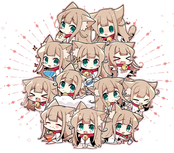 最近だとこんな感じの絵を描くアカウントですねこみみが好きです!!!!!!!!!!!!!!! 