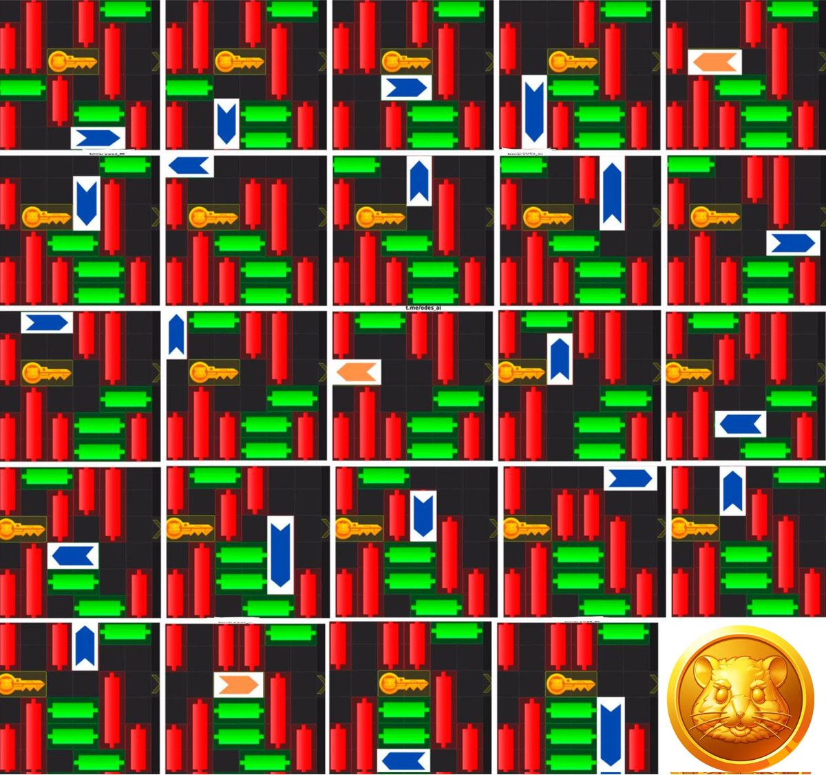 NitinNotNeutral's tweet photo. π’ How to Complete Hamster Kombat Mini Game ? (Day 2) π
Video βΆοΈ and a Cheat sheet π is provided below π
Blueπ΅ Candle in sheet represent the MOVE & Orangeπ represent the key MOVE.
Dogs AIRDROP ποΈ- https://t.co/n3X6e6PEkh
RT/Like π&β€οΈ
#HamsterKombat #minigame #dailykey https://t.co/SCUS0r4QB6