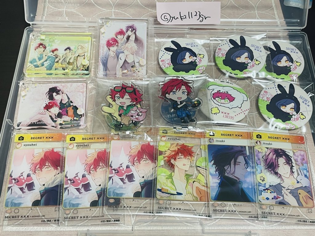 yuki1123gr's tweet photo. 【交換＊譲渡】
セラピーゲーム therapygame アクリルプレート コロッタ SNS風 アクリルカード 巾着缶バッジ

出：画像1枚目

求：画像2枚目 or 定価

郵送または都内手渡し。巾着の静真1点優先。
譲渡は同種翔平を同数以上含めてのみ。2,000円以上の買取の場合お好きな特典カードをお付けします。 https://t.co/2r5NMbIVbB