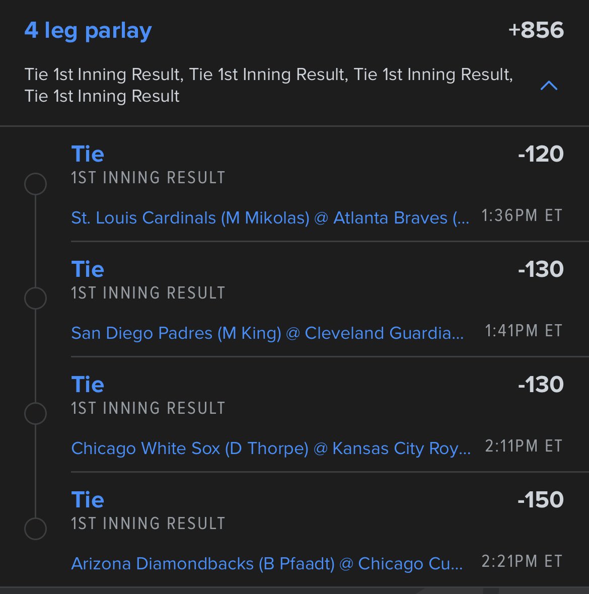 hollywood_picks's tweet photo. 💰 +856 Odds Parlay

First inning parlay! 👀Use code “NBA” to join the discord for only $10 for your first month! Let’s get it! 🫡

#gamblingx

Full card posted here: https://t.co/XwTaJF1XMA https://t.co/znGNRwgccA