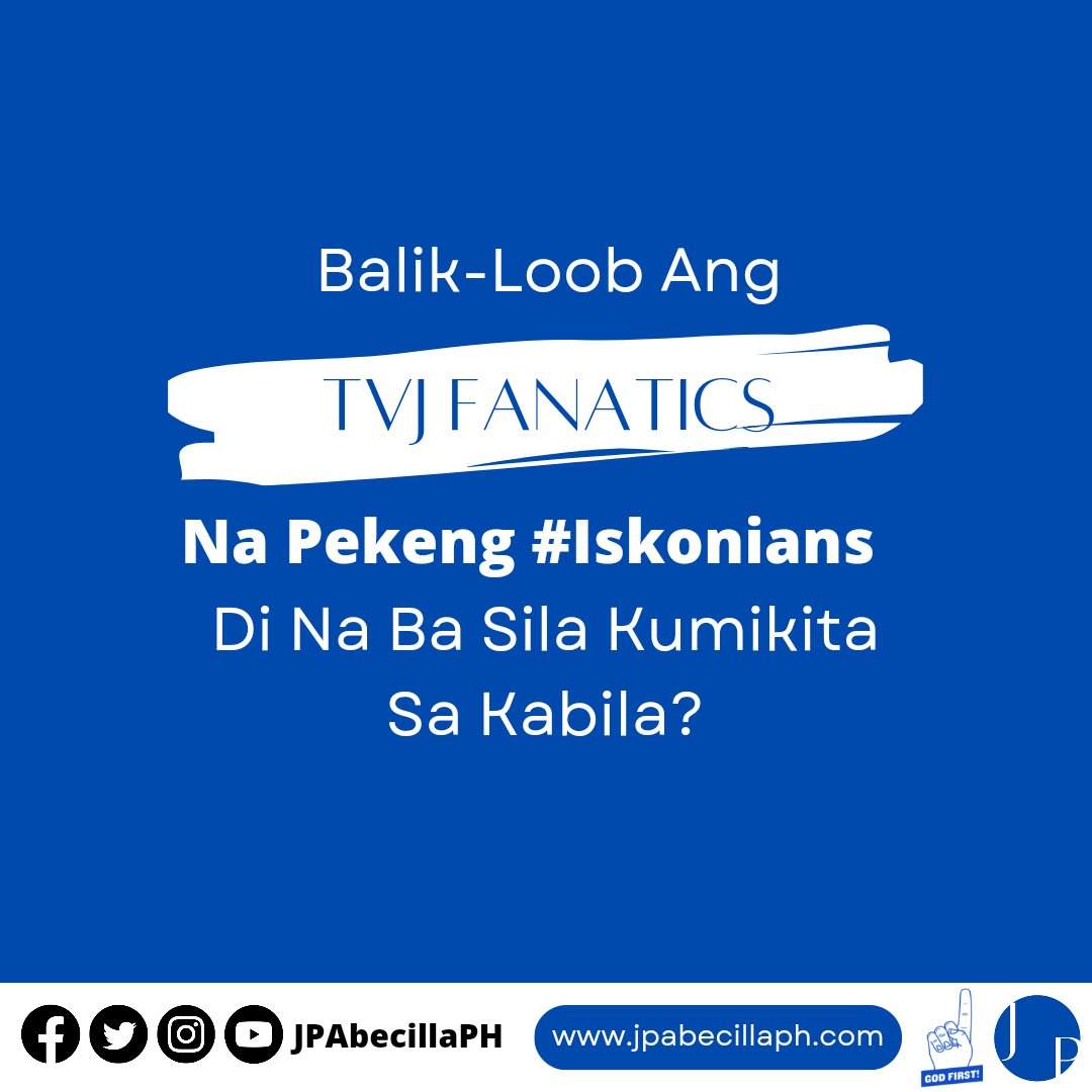JPAbecillaPH's tweet photo. Dahil sa matunog na pagbabalik ni Yorme Isko Moreno Domagoso sa Maynila, nagbabalik-loob din daw ang #TVJFanatics na pekeng #Iskonians, gaya nila #ModelsOfManila at #BatangMaynila. ๐
Tindi, literal na makapal pagmumukha. ๐คข๐คฎ๐คฎ
Laos na ba ang #TVJ niyo kaya naghahanap na naman kayo ng content kung san kayo kikita? ๐ฅด
Bilang isang totoong #Iskonian, kailan man hindi ko ginamit ang aking YouTube Channel o ano mang platform para pagkakitaang i-content si Yorme o kahit sino pang politiko o artista.
Habang ang mga #vlogger at #contentcreator nato bumubuntot kung sino ang sikat para maisama rin sila. Kakadiri. ๐คฎ๐คฎ๐คฎ๐๐ผ