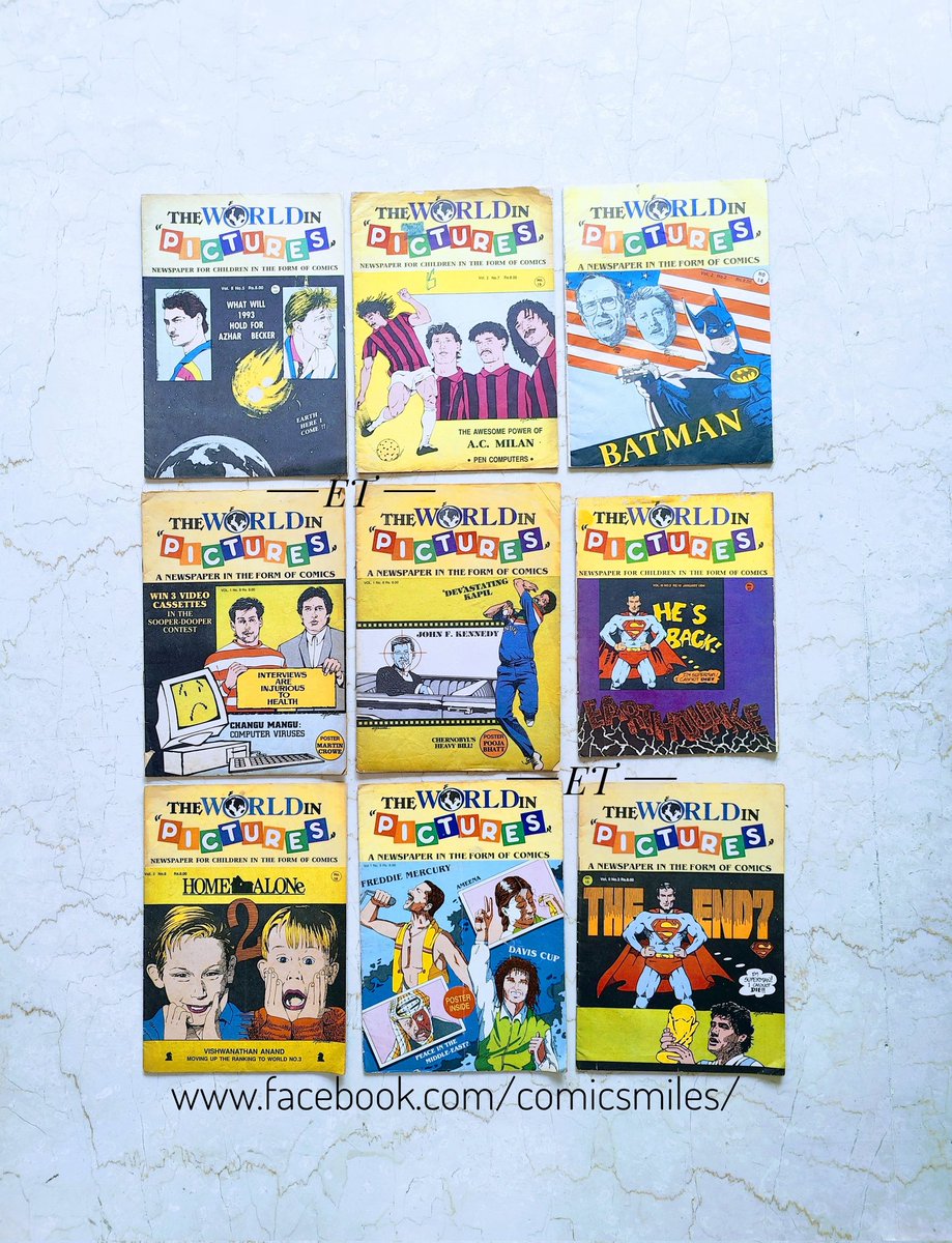 gemsofcomics's tweet photo. "The World in Pictures"

Early 1990s , to increase the readership among many children for magazines and newspapers, a Bombay based company PostScript Media thought of a unique plan, and its Editor Shakir Ebrahim made a path breaking comic format which was https://t.co/9ah31PLr1C