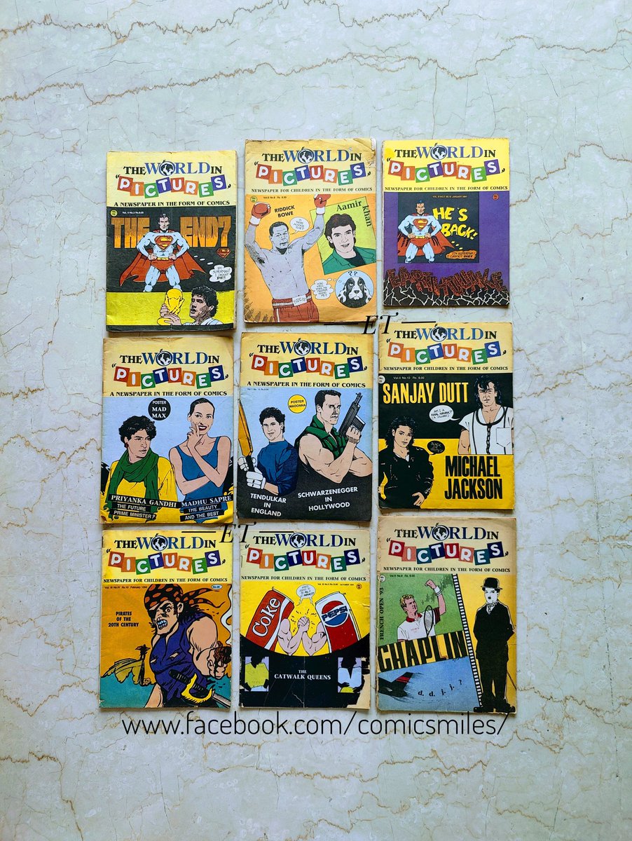 gemsofcomics's tweet photo. "The World in Pictures"

Early 1990s , to increase the readership among many children for magazines and newspapers, a Bombay based company PostScript Media thought of a unique plan, and its Editor Shakir Ebrahim made a path breaking comic format which was https://t.co/9ah31PLr1C