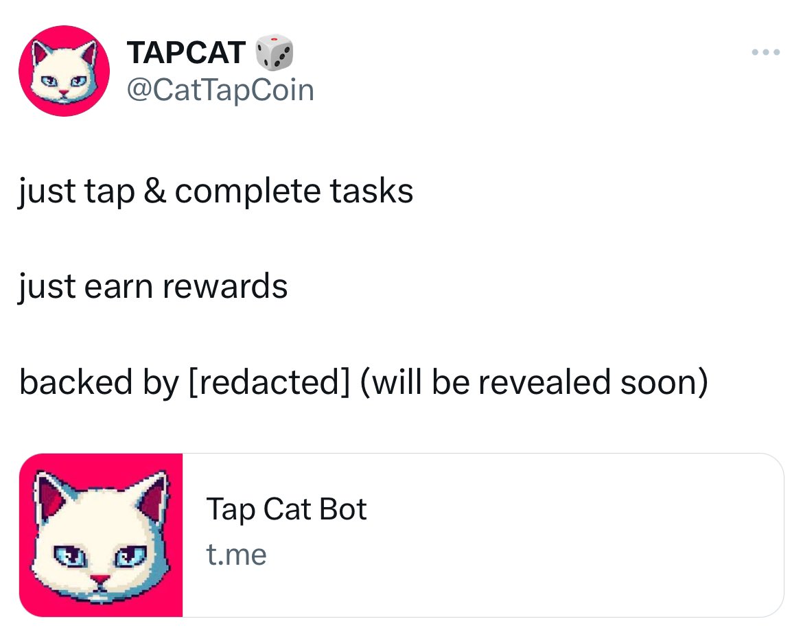eqodeco's tweet photo. @CatTapCoin https://t.co/yB6awgSyqZ