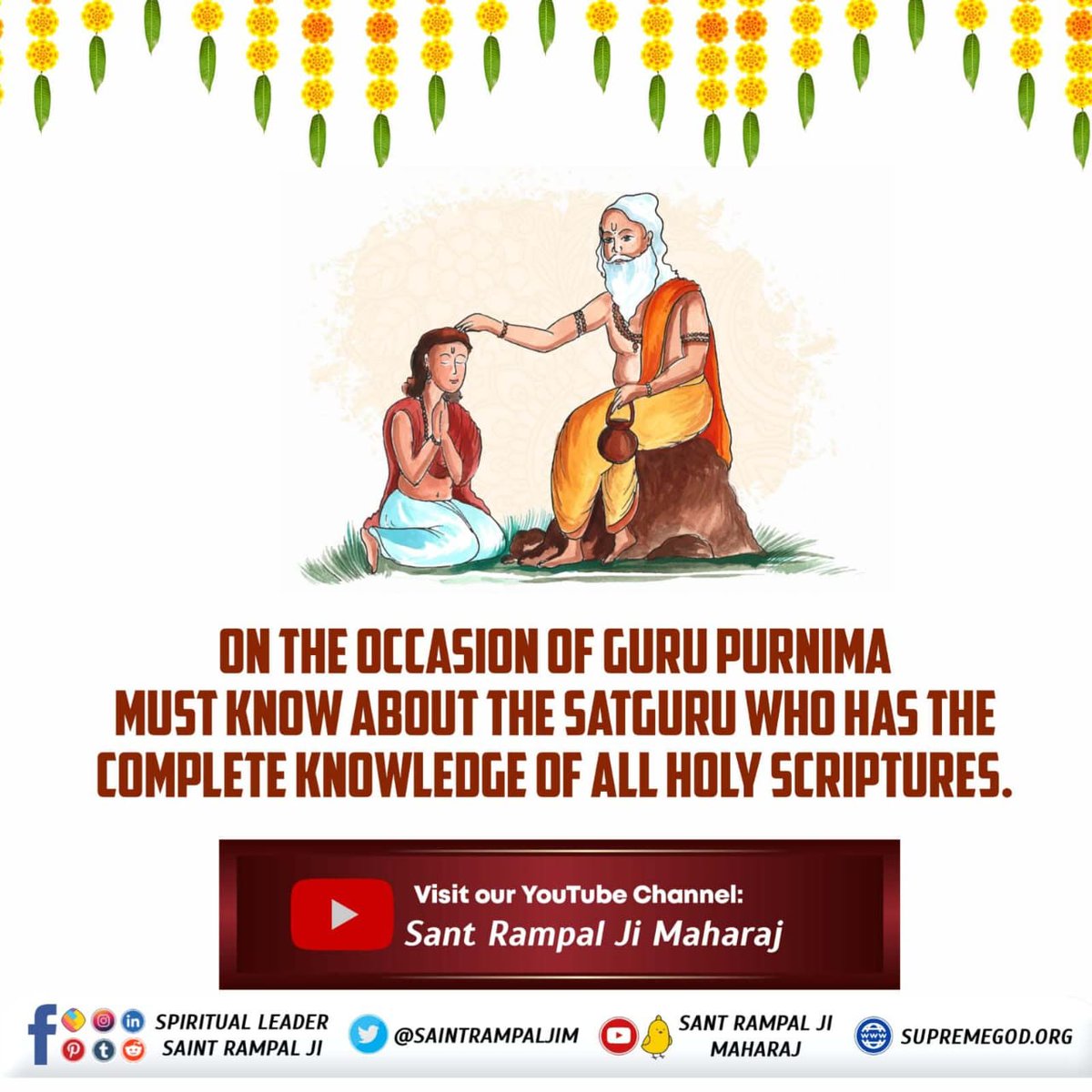 MeeraVe9838's tweet photo. #सच्चा_सतगुरु_कौन
On the occasion of Guru Purnima must know about the satguru who was the completed knowledge of all Holy scriptures
Sant Rampal Ji Maharaj https://t.co/jN7gtnBTyd
