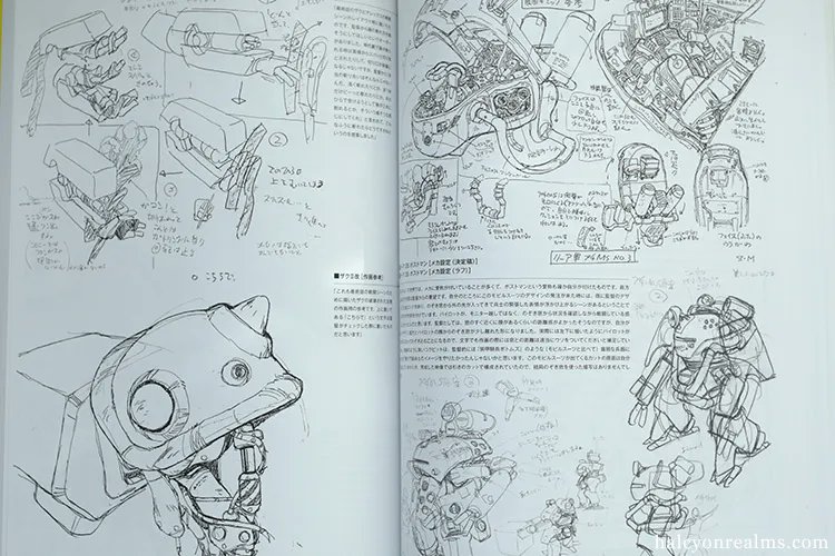 Ridiculously detailed concept art/settei drawings from the Mitsuo Iso Animation Concept art book (2023), with design work for animated films like Ghost In The Shell, MS Gundam, Roujin Z, Memories &amp; more - https://t.co/EDV5W53Gmu 